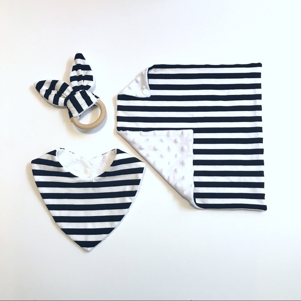 Bib, teething ring, security blanket